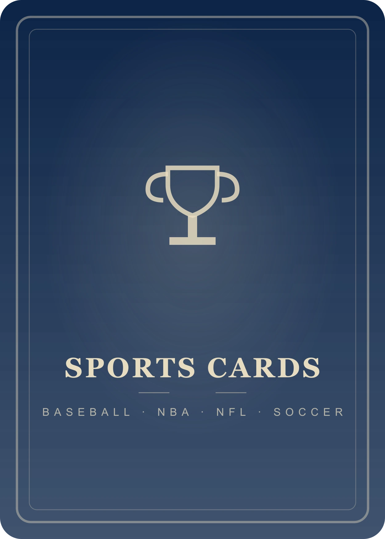Sports cards card back illustration