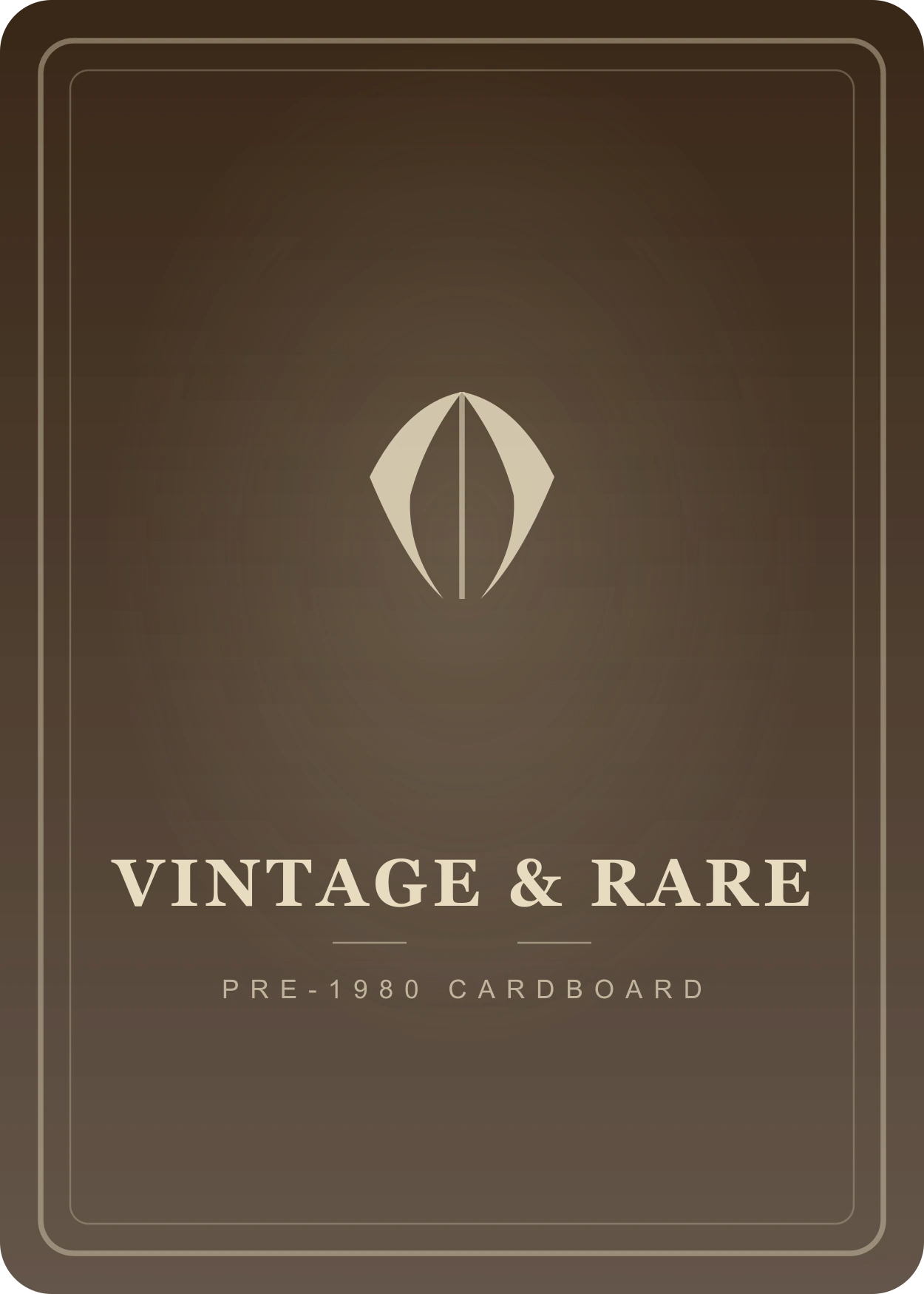 Vintage and rare card back illustration