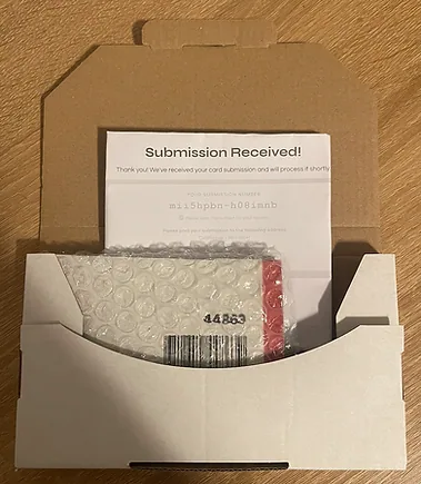 Step 2: Print submission label. How to package trading cards safely for CardRevive intake
